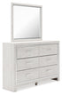 Altyra White King Storage Bed, Dresser, Mirror and 2 Chests - B2640B45