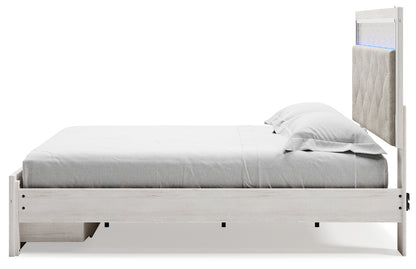 Altyra White King Storage Bed, Dresser, Mirror and 2 Chests - B2640B45