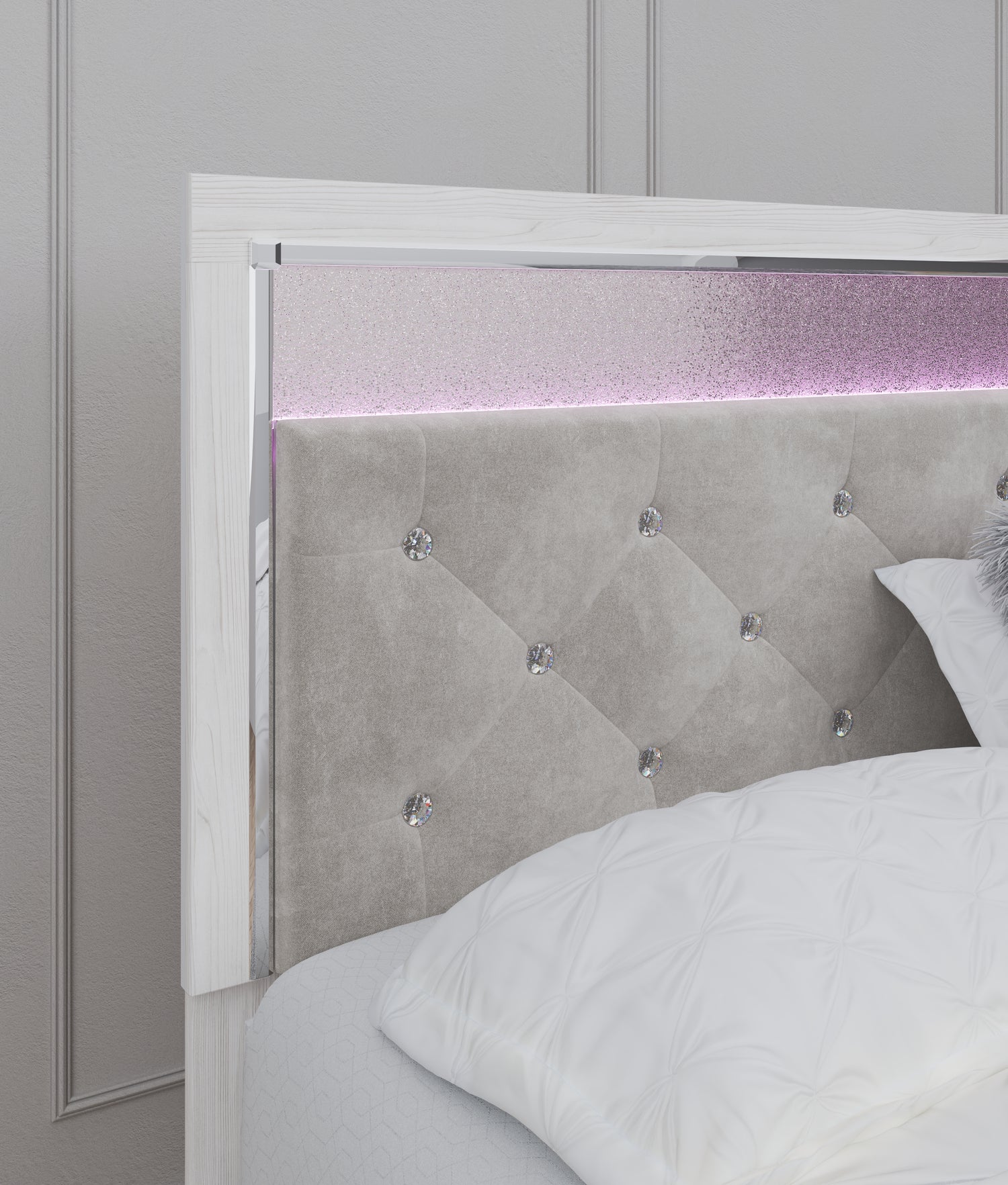 Altyra White King Storage Bed, Dresser, Mirror and 2 Chests - B2640B45