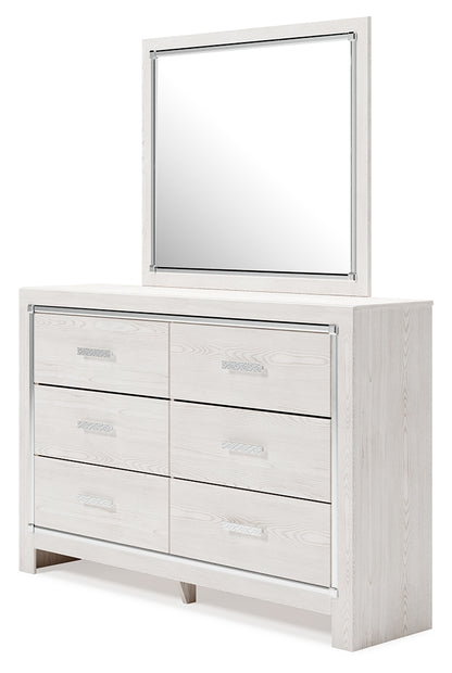 Altyra White King Storage Bed, Dresser, Mirror and 2 Chests - B2640B45