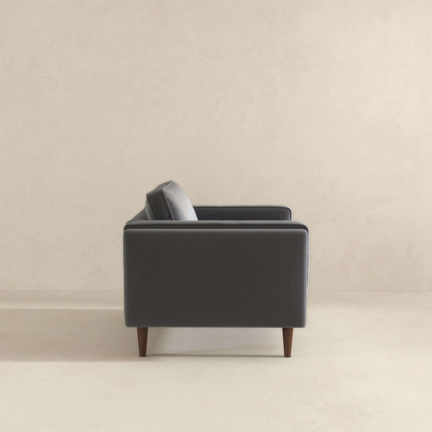 Amber Grey Velvet Lounge Chair - LCH00300505