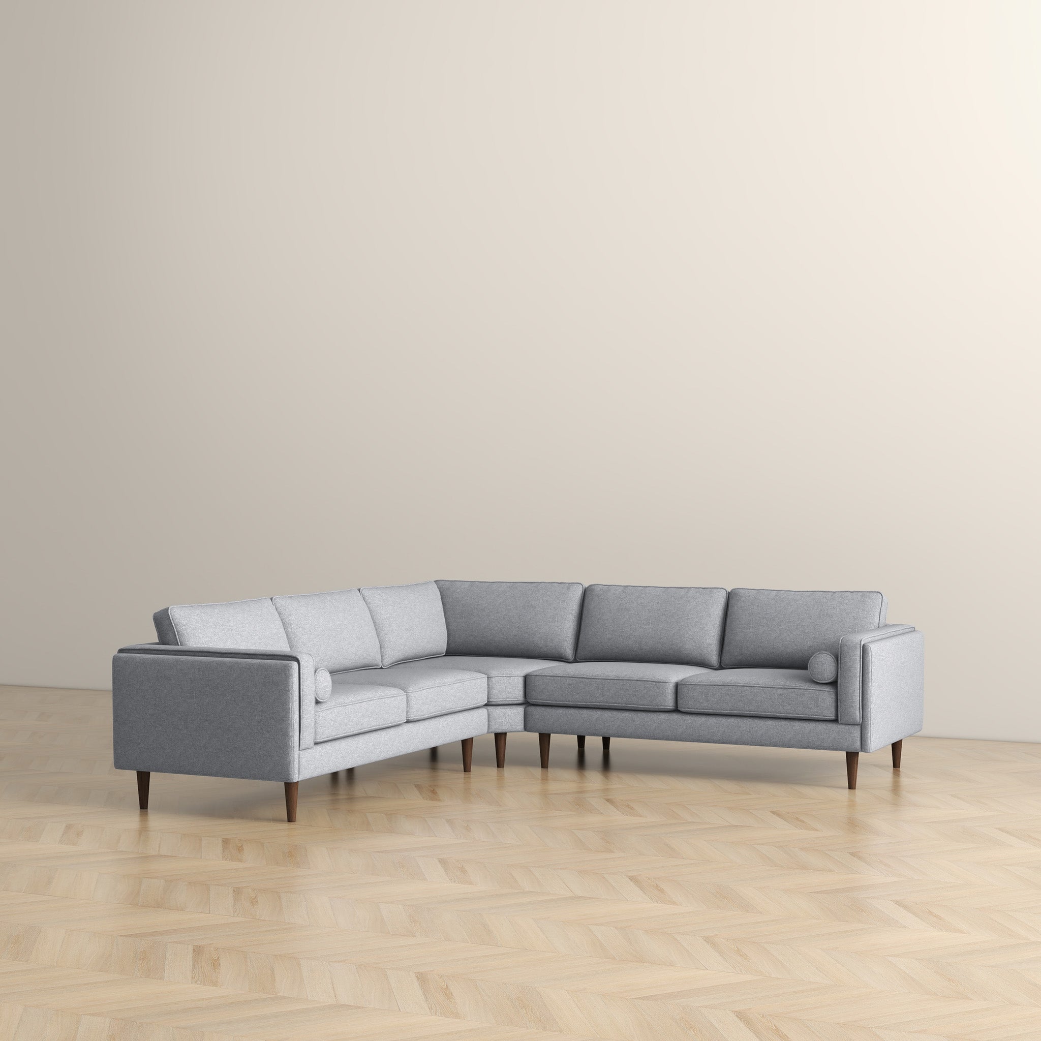 Amber Light Grey Corner Sectional Sofa - CSC00300304