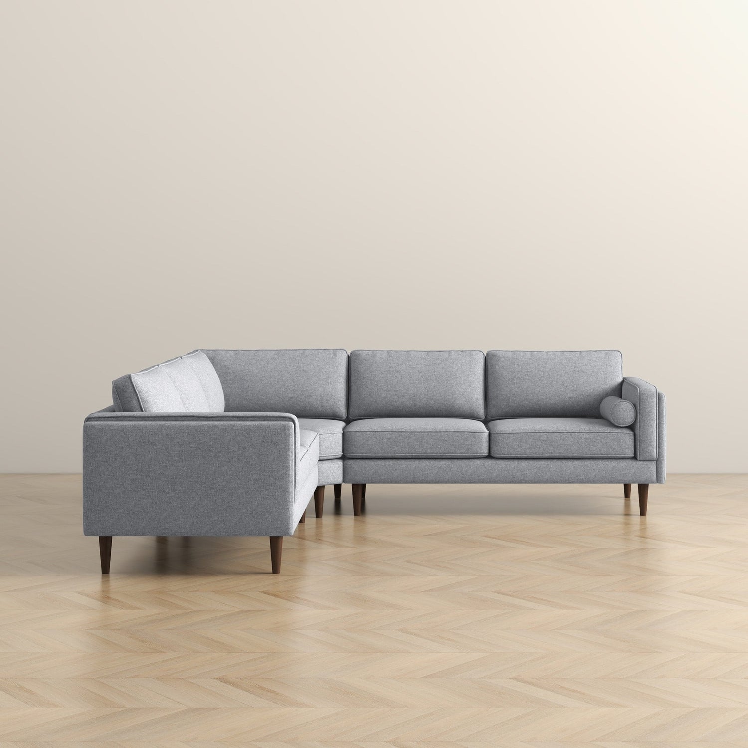 Amber Light Grey Corner Sectional Sofa - CSC00300304