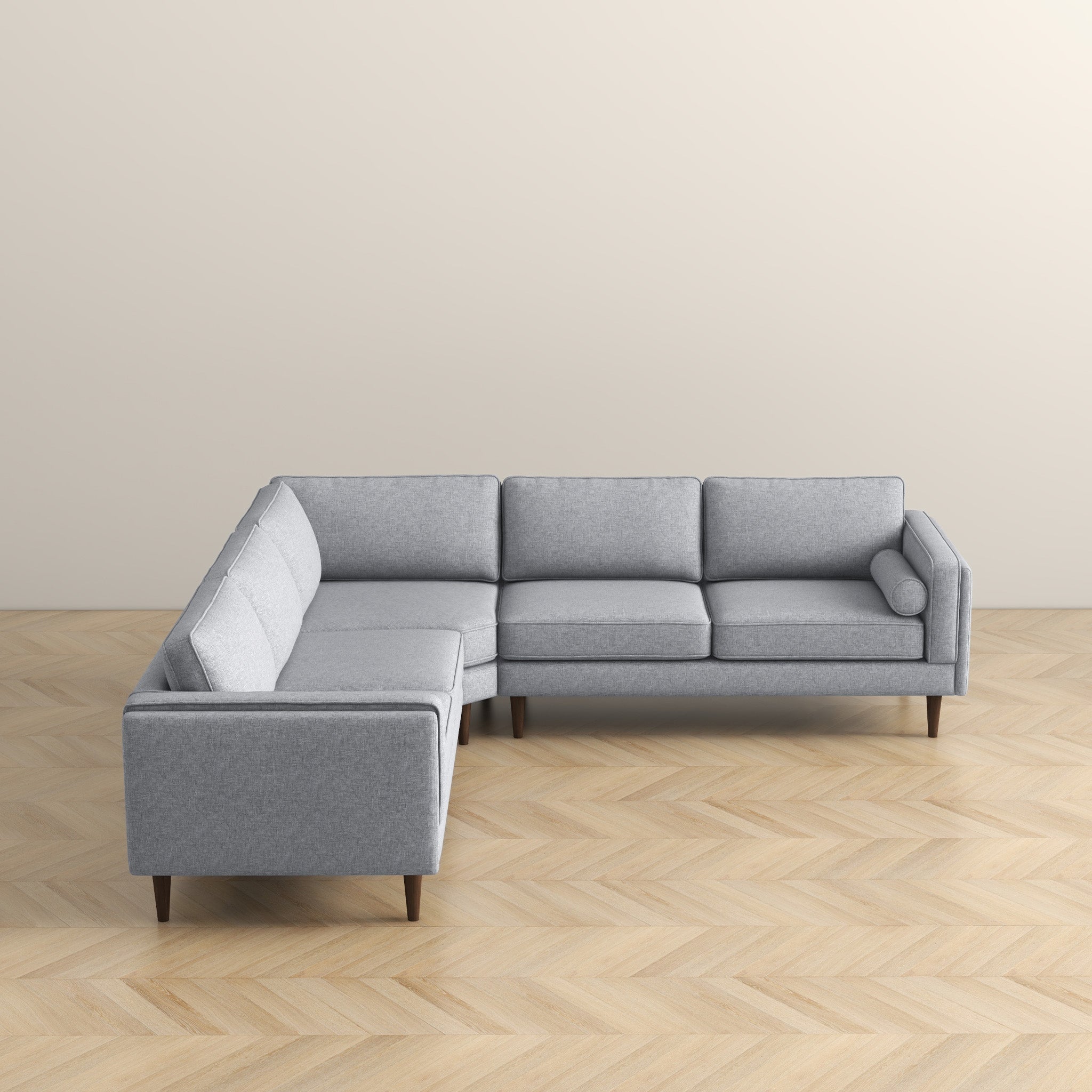 Amber Light Grey Corner Sectional Sofa - CSC00300304