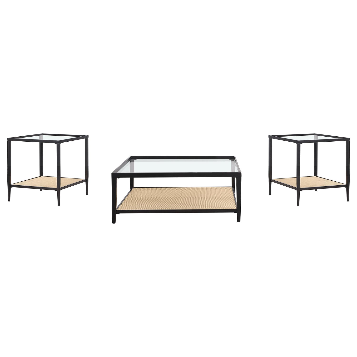 Amherst 3-piece Coffee and End Table Set Black - 710658-S3