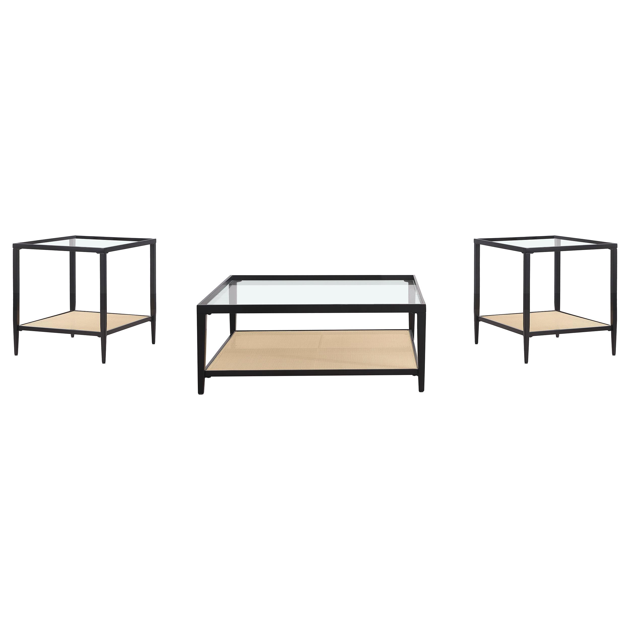 Amherst 3-piece Coffee and End Table Set Black - 710658-S3