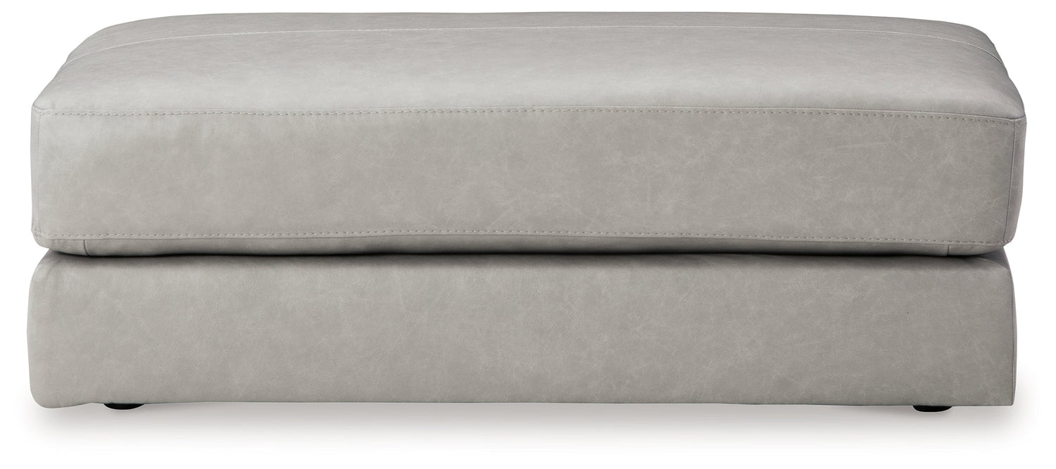 Amiata 2-Piece Sectional with Ottoman in Glacier - PKG015524