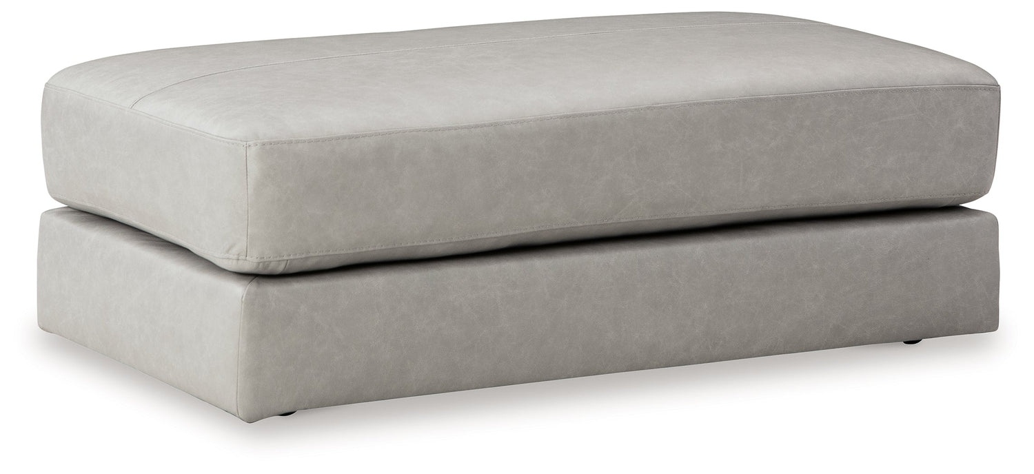 Amiata 2-Piece Sectional with Ottoman in Glacier - PKG015524