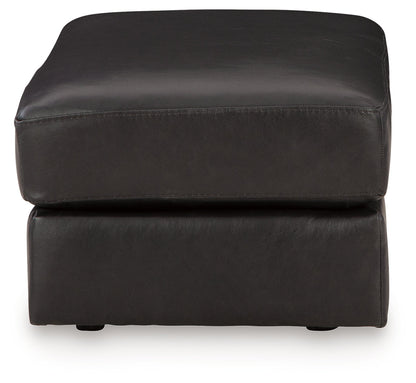 Amiata Chair and Ottoman in Onyx - PKG015488