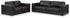 Amiata Sofa and Loveseat in Onyx - PKG015489