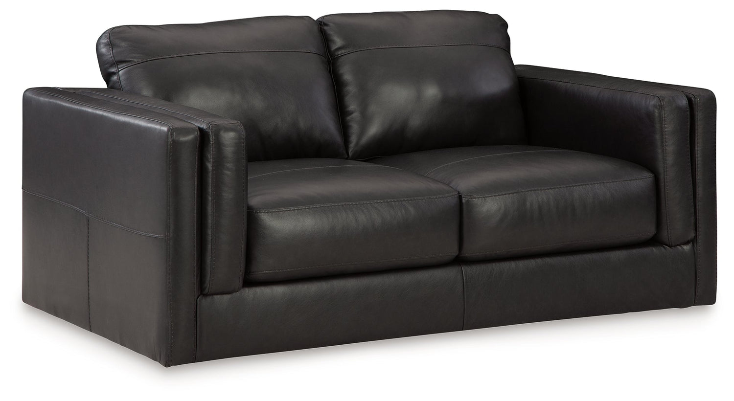 Amiata Sofa, Loveseat, Chair and Ottoman in Onyx - PKG015490