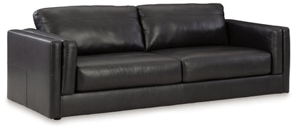 Amiata Sofa, Loveseat, Chair and Ottoman in Onyx - PKG015490