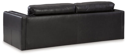 Amiata Sofa, Loveseat, Chair and Ottoman in Onyx - PKG015490