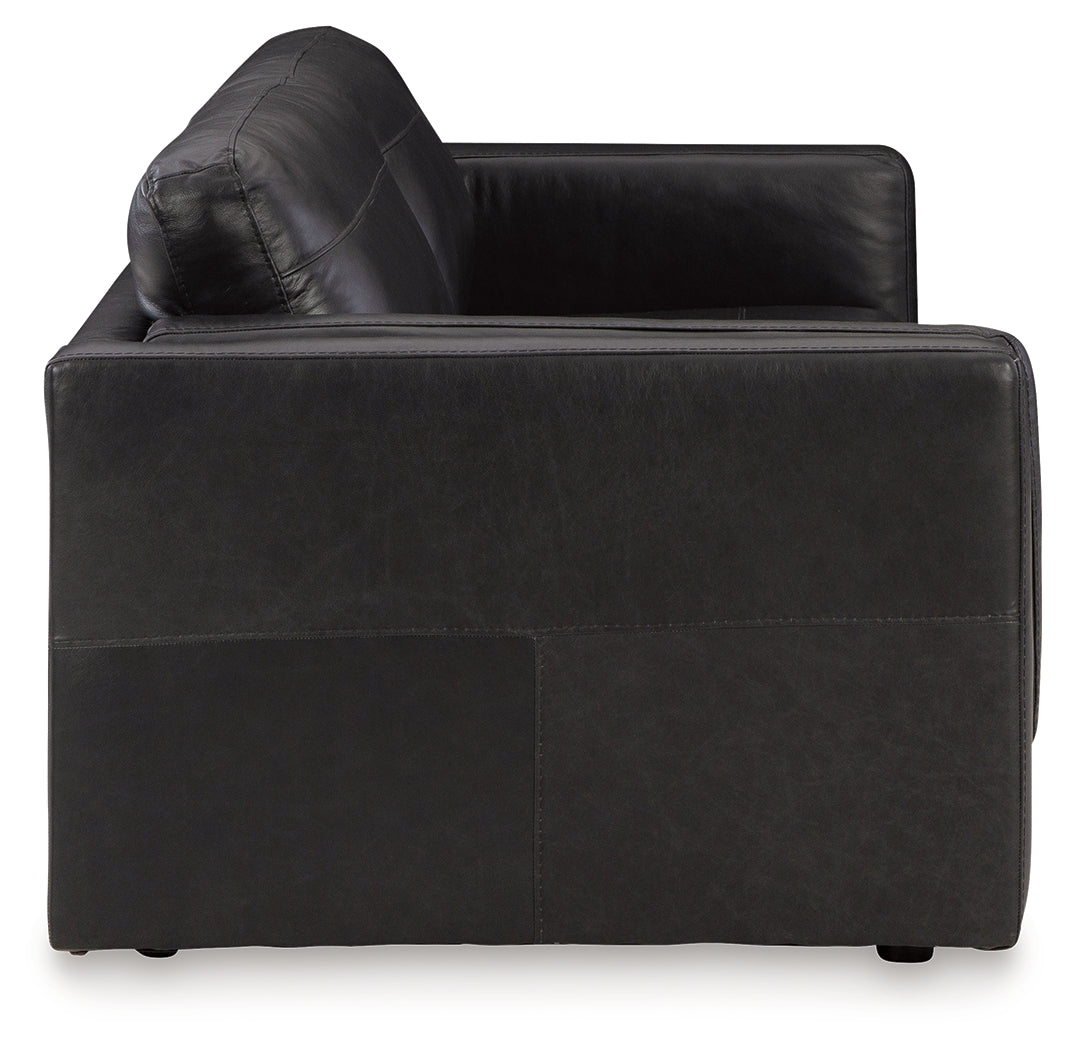 Amiata Sofa, Loveseat, Chair and Ottoman in Onyx - PKG015490
