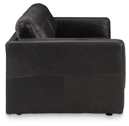 Amiata Sofa, Loveseat, Chair and Ottoman in Onyx - PKG015490