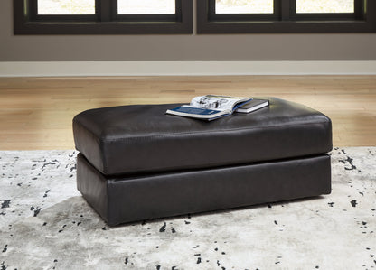 Amiata Sofa, Loveseat, Chair and Ottoman in Onyx - PKG015490