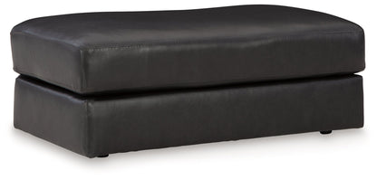 Amiata Sofa, Loveseat, Chair and Ottoman in Onyx - PKG015490