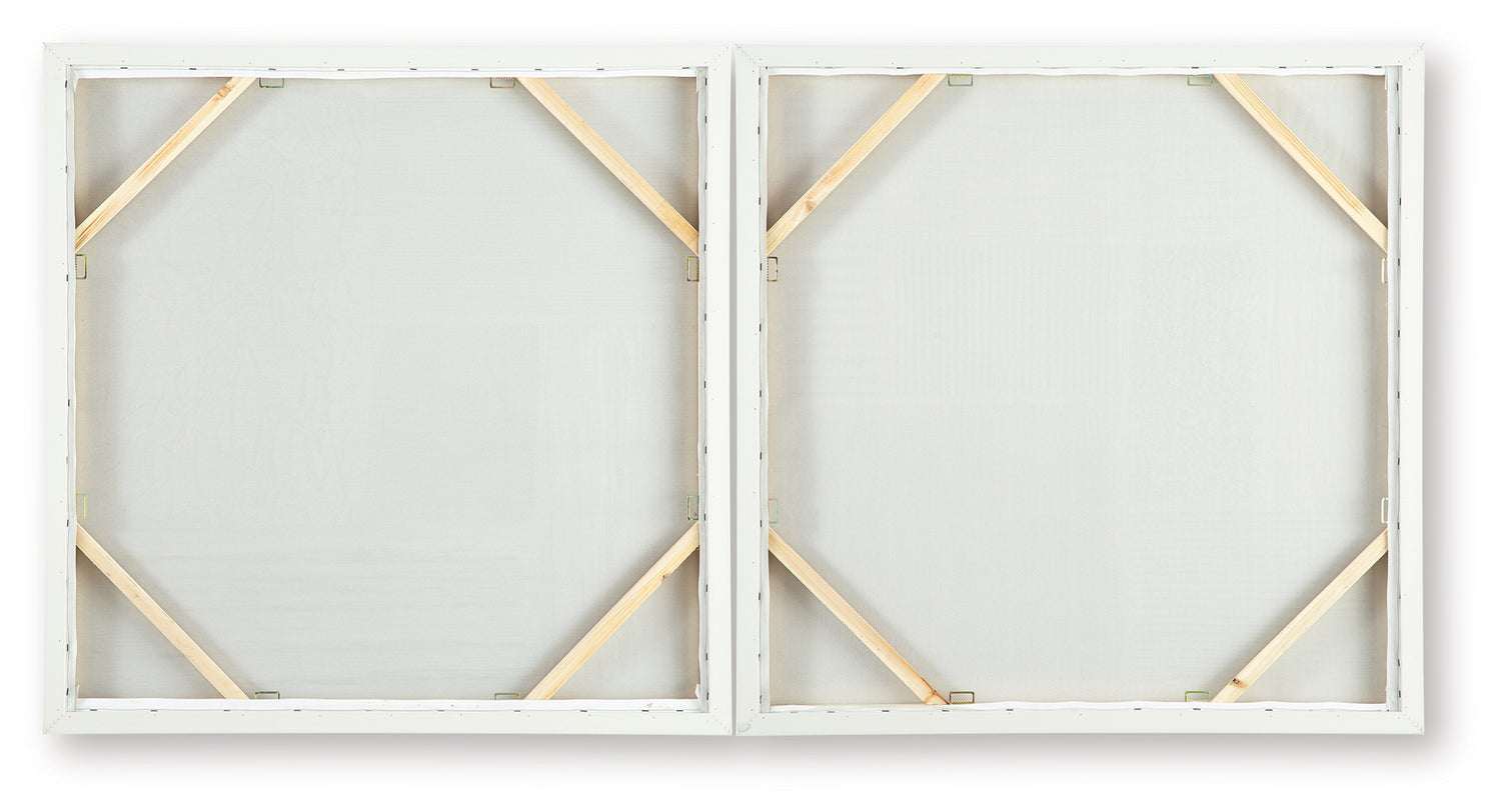 Andorfield Beige/Black/White Wall Art (Set of 2) - A8000517