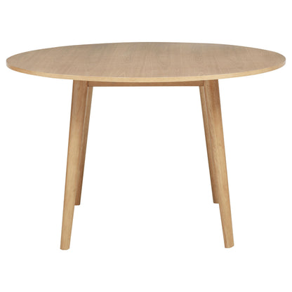 Andrews 5-piece Round Dining Table Set Light Ash and Black - 122500-S5B