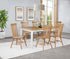 Andrews 7-piece Rectangular Dining Set Light Ash and White - 122501-S7