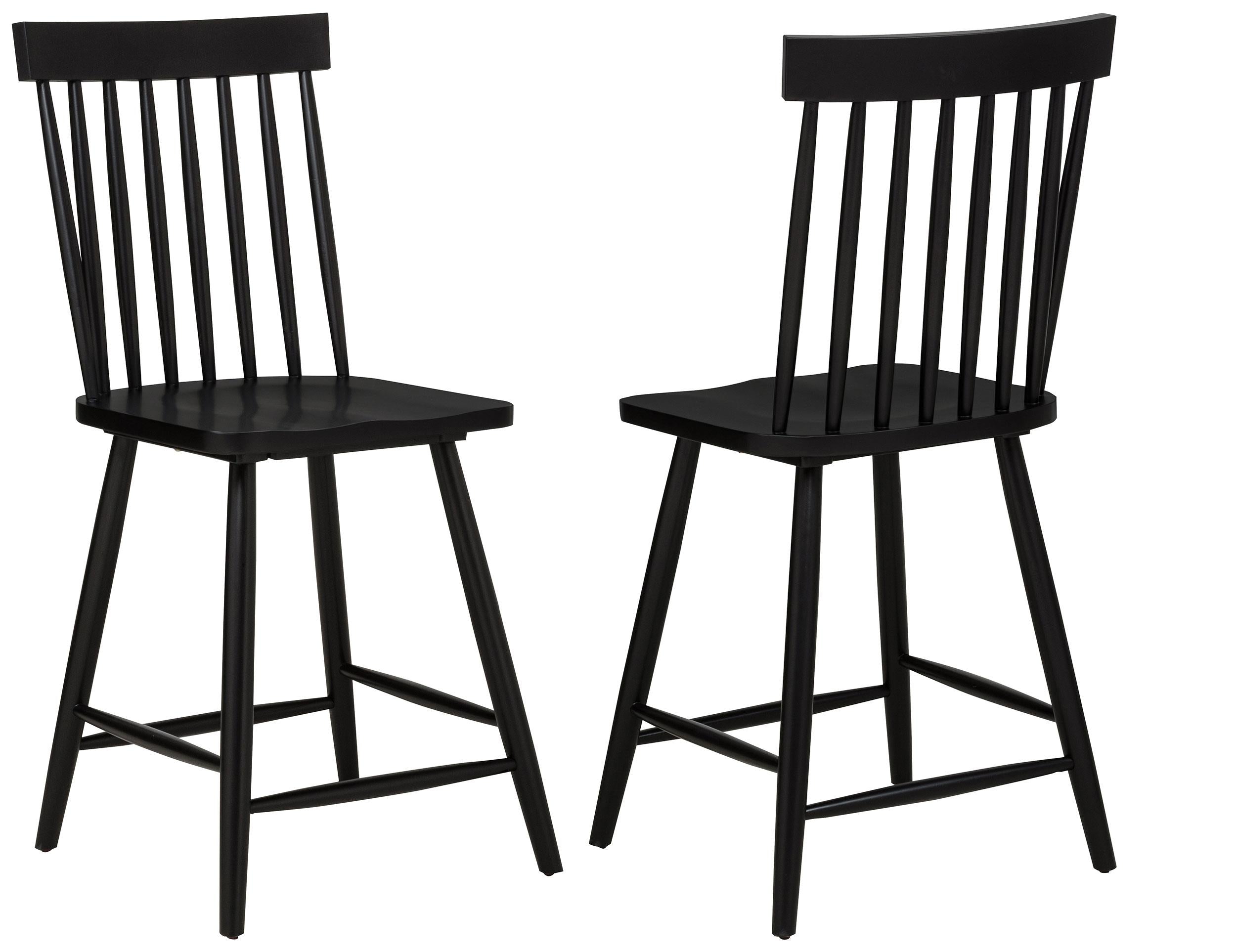 Andrews Windsor Counter Height Dining Side Chair Black - 122509BLK