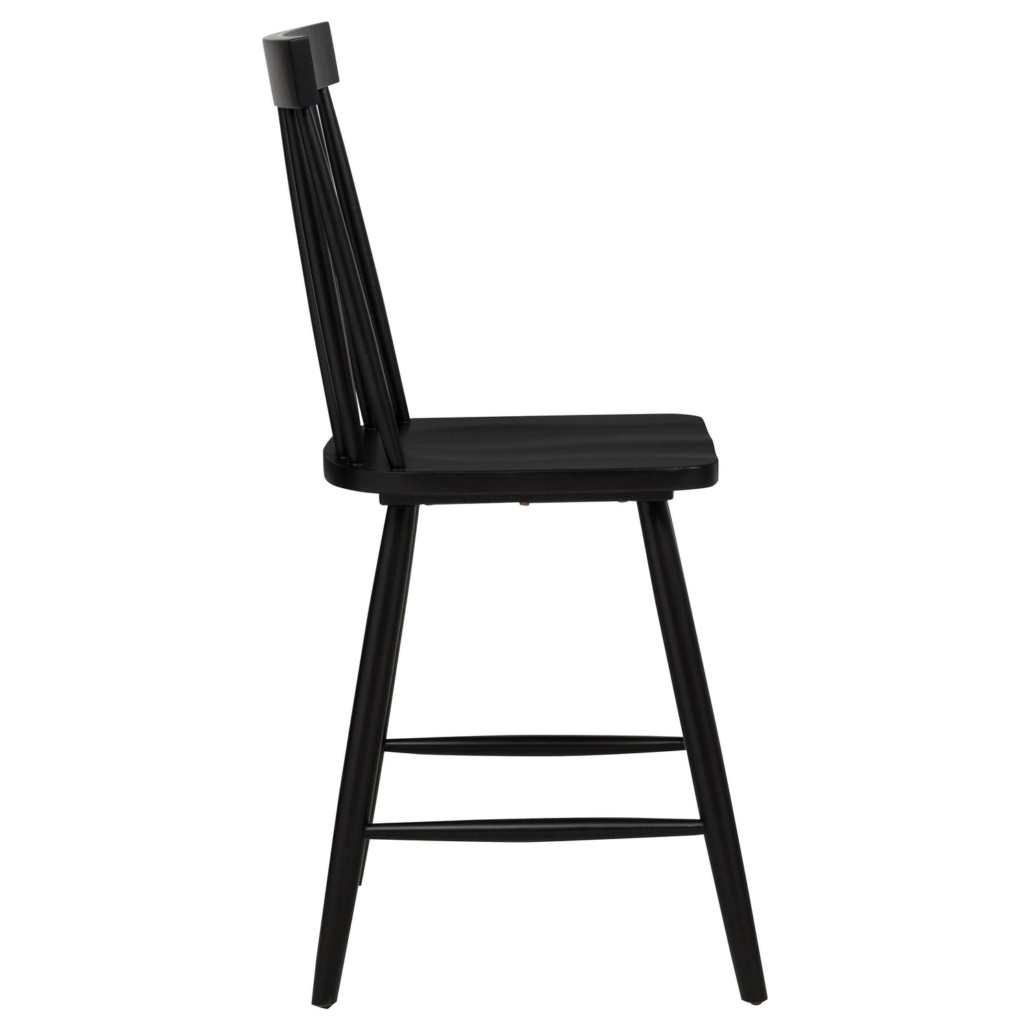 Andrews Windsor Counter Height Dining Side Chair Black - 122509BLK