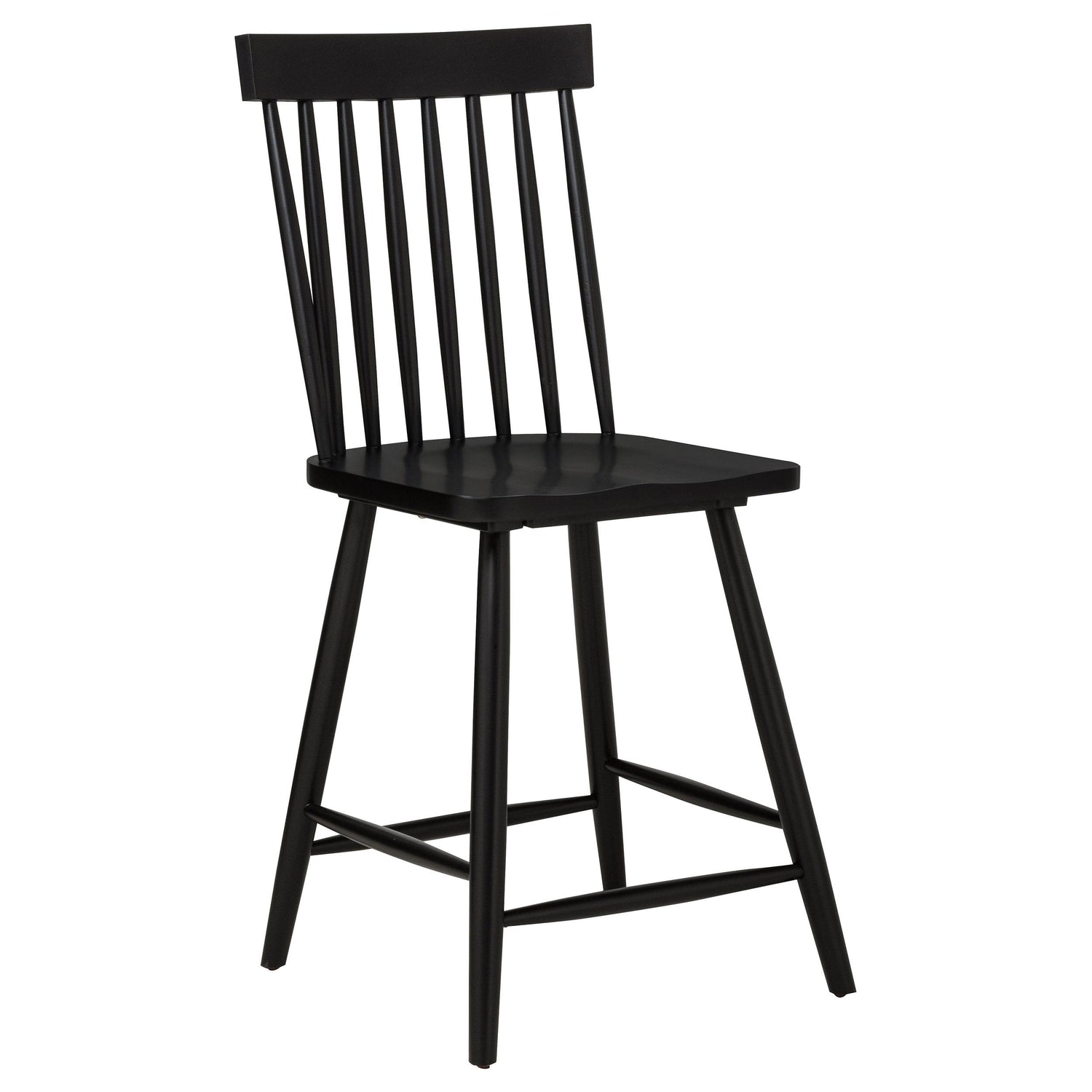Andrews Windsor Counter Height Dining Side Chair Black - 122509BLK