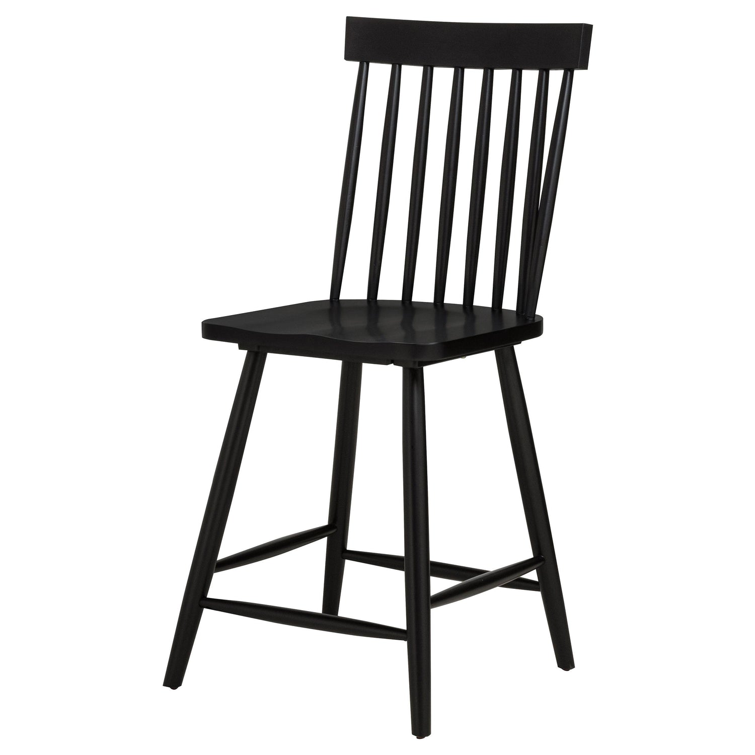 Andrews Windsor Counter Height Dining Side Chair Black - 122509BLK