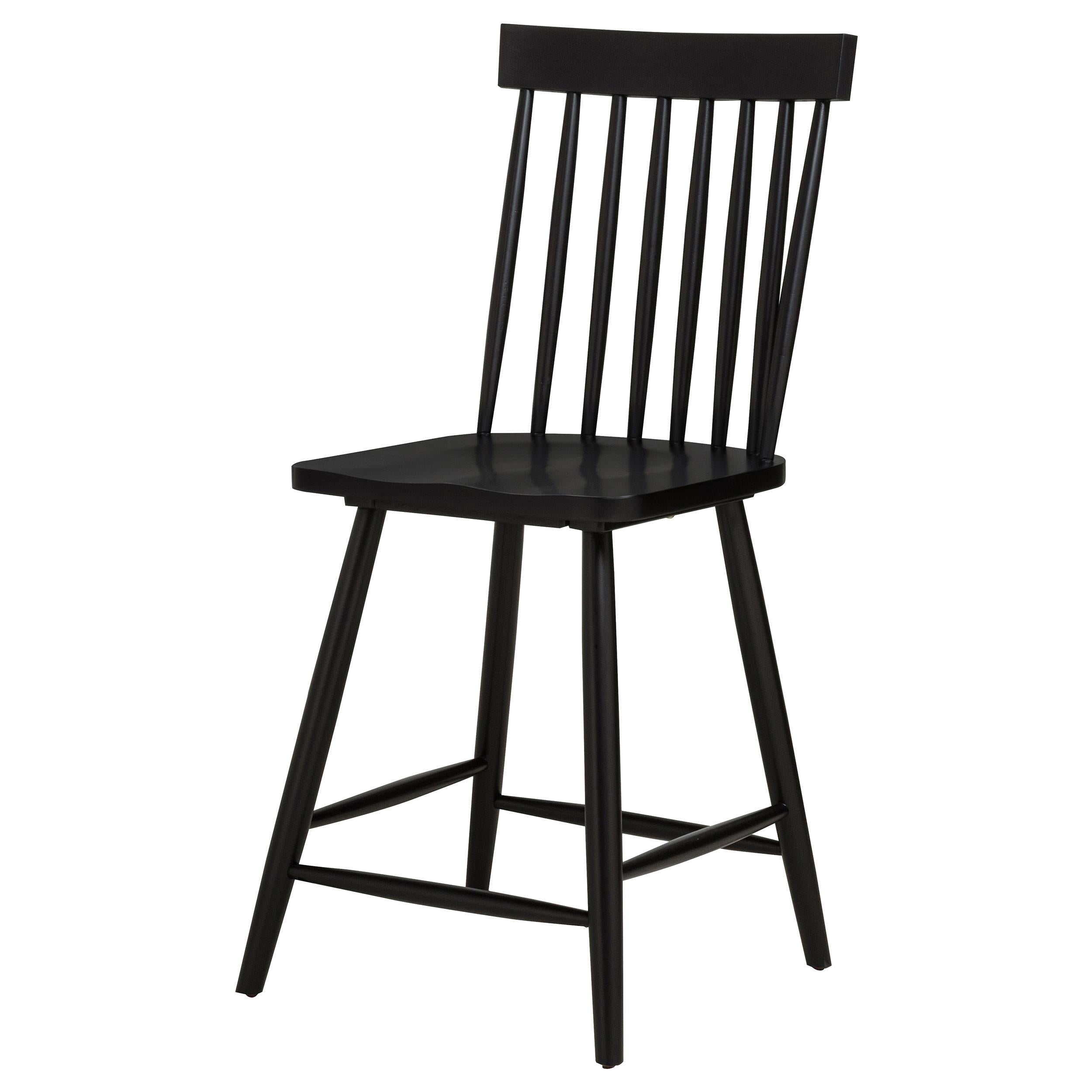 Andrews Windsor Counter Height Dining Side Chair Black - 122509BLK