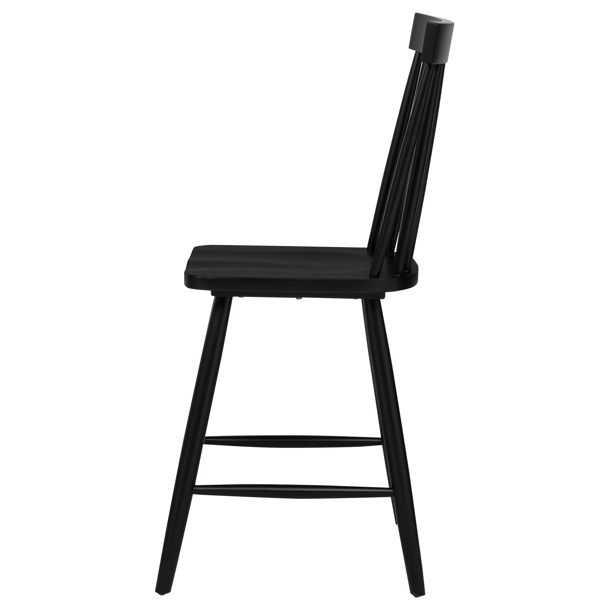 Andrews Windsor Counter Height Dining Side Chair Black - 122509BLK