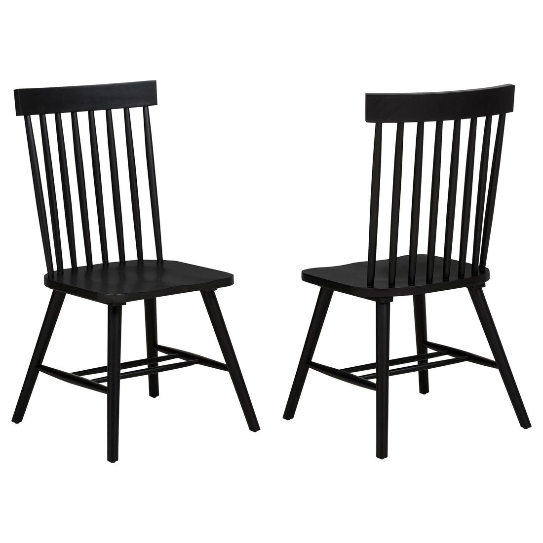 Andrews Windsor Spindle Back Dining Side Chair Black - 122502BLK