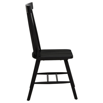 Andrews Windsor Spindle Back Dining Side Chair Black - 122502BLK