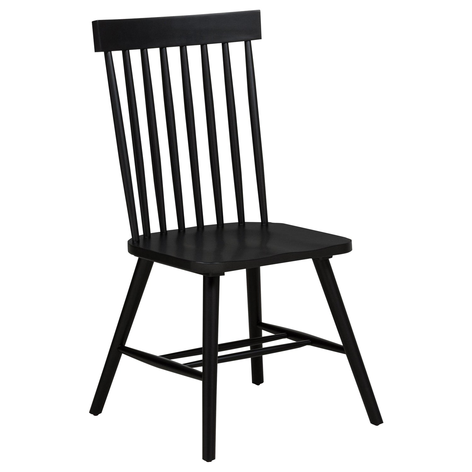 Andrews Windsor Spindle Back Dining Side Chair Black - 122502BLK