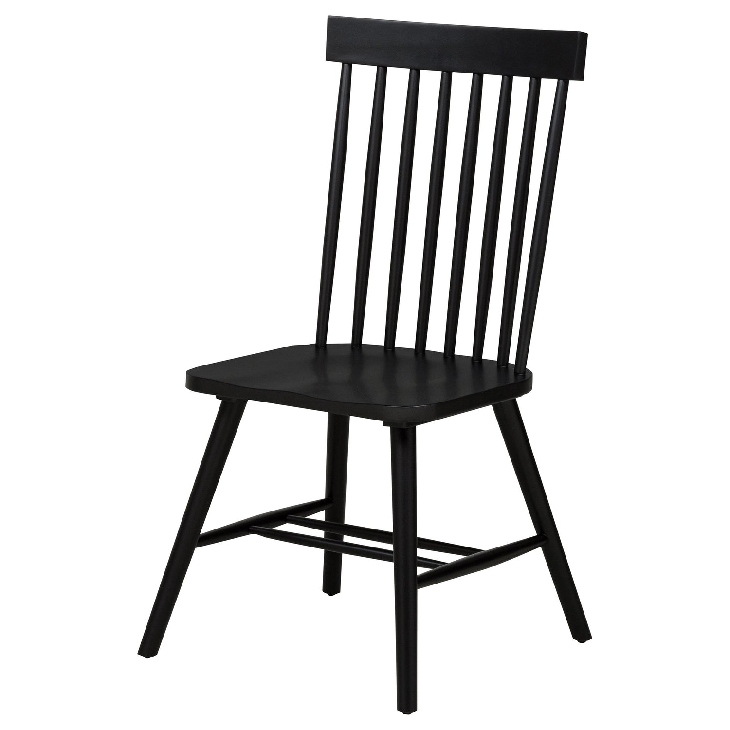 Andrews Windsor Spindle Back Dining Side Chair Black - 122502BLK