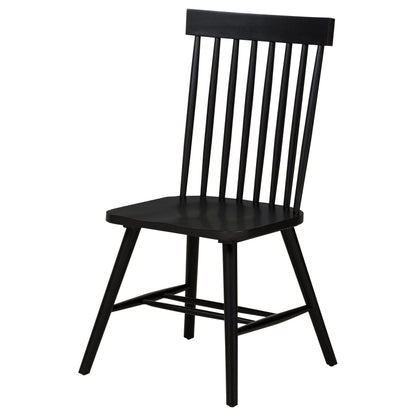 Andrews Windsor Spindle Back Dining Side Chair Black - 122502BLK