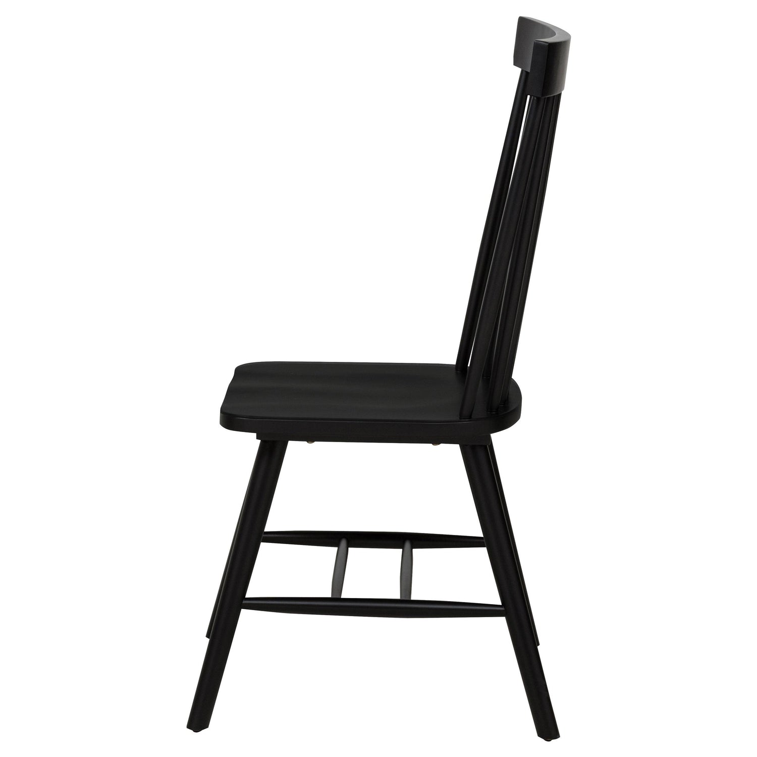 Andrews Windsor Spindle Back Dining Side Chair Black - 122502BLK