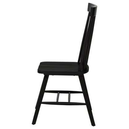 Andrews Windsor Spindle Back Dining Side Chair Black - 122502BLK