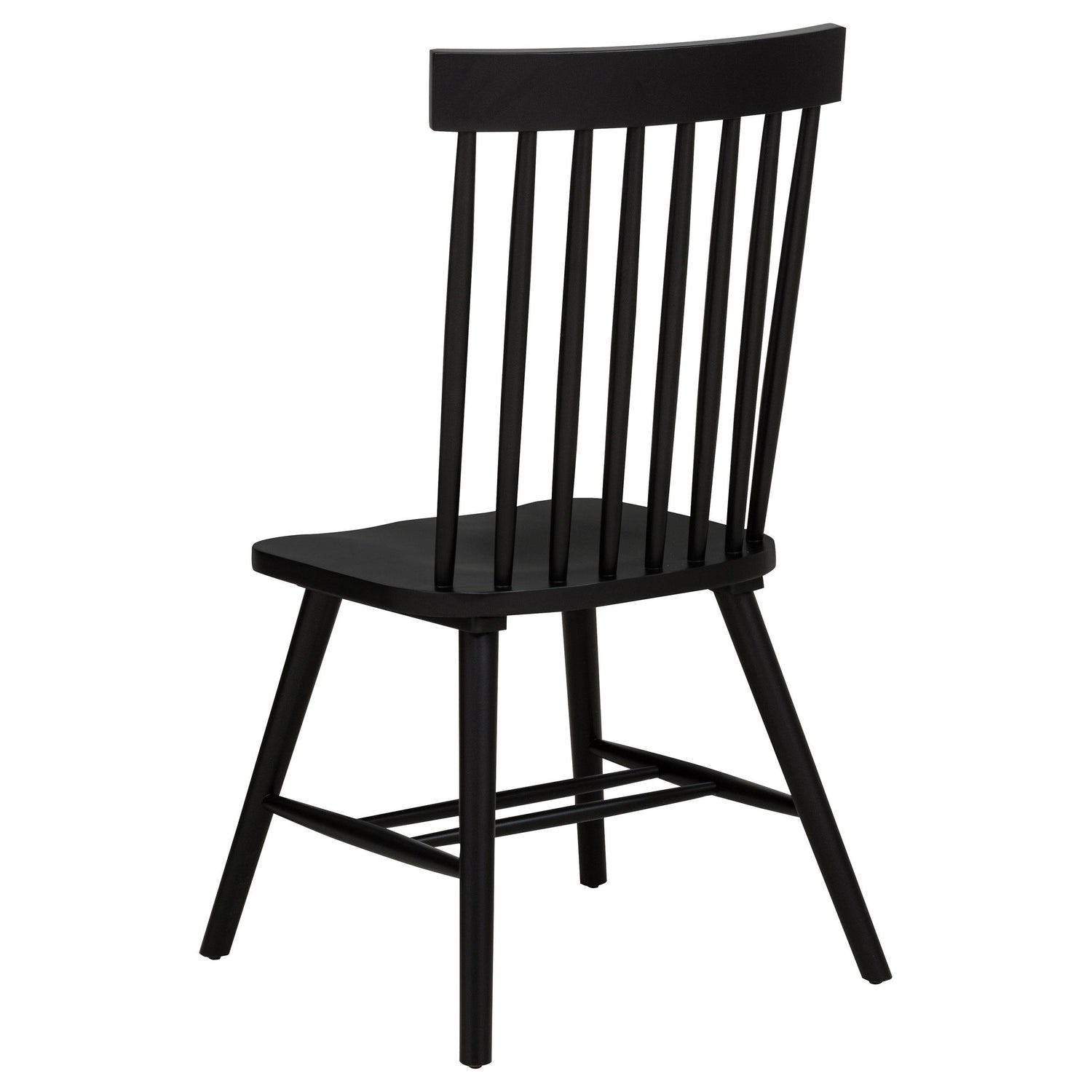 Andrews Windsor Spindle Back Dining Side Chair Black - 122502BLK