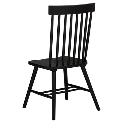 Andrews Windsor Spindle Back Dining Side Chair Black - 122502BLK
