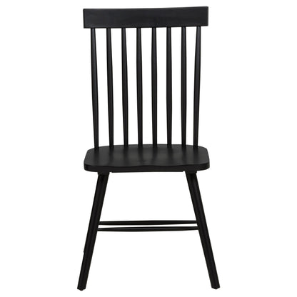 Andrews Windsor Spindle Back Dining Side Chair Black - 122502BLK