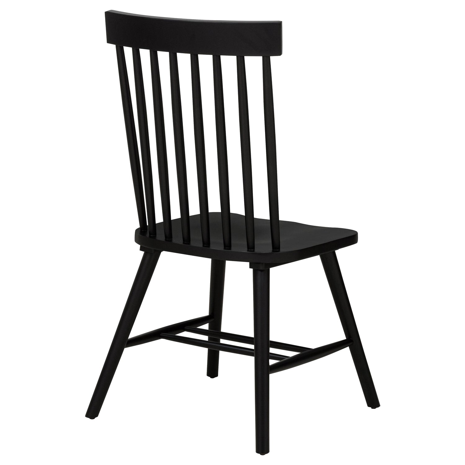 Andrews Windsor Spindle Back Dining Side Chair Black - 122502BLK