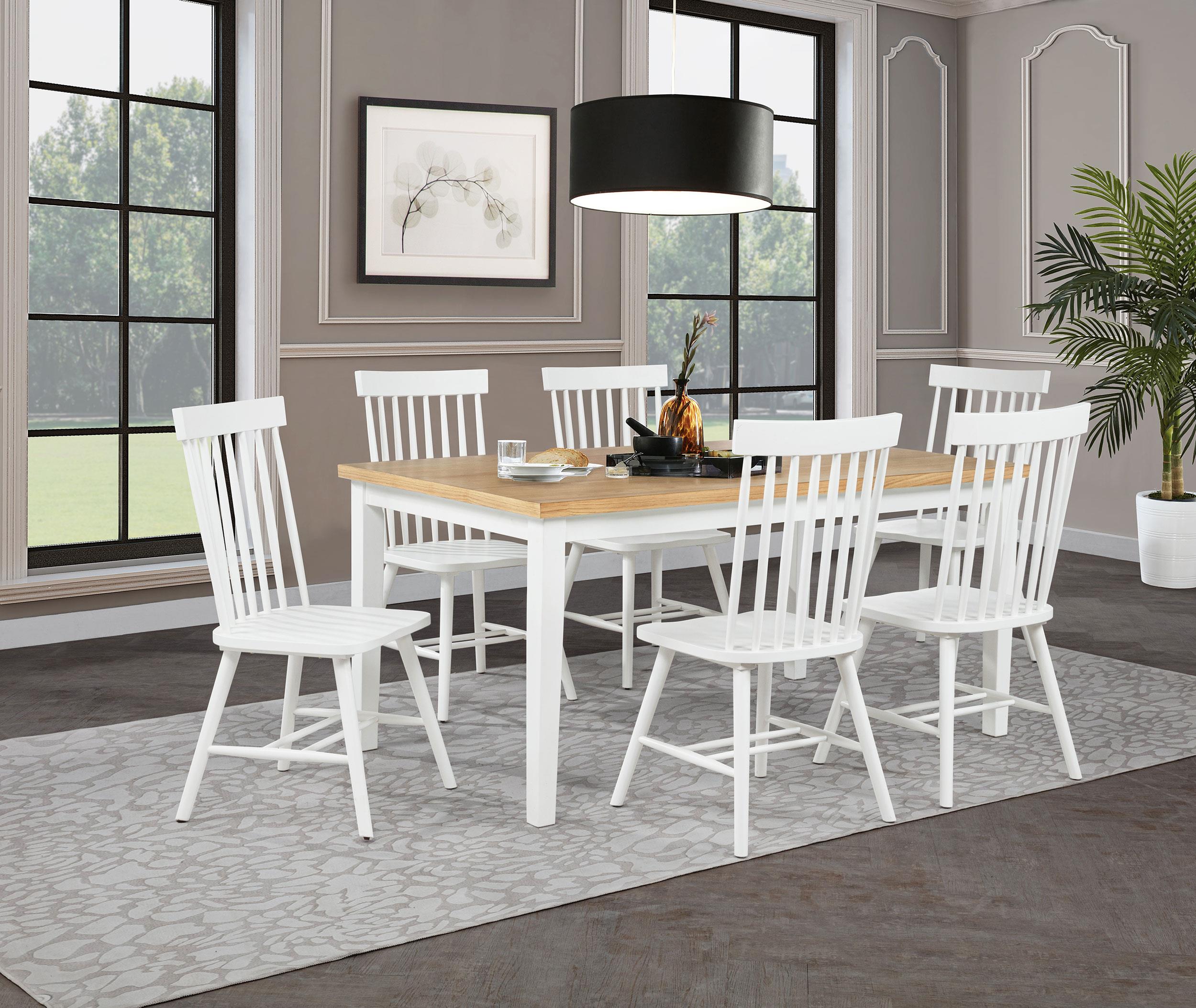 Andrews Windsor Spindle Back Dining Side Chair White - 122502WHT