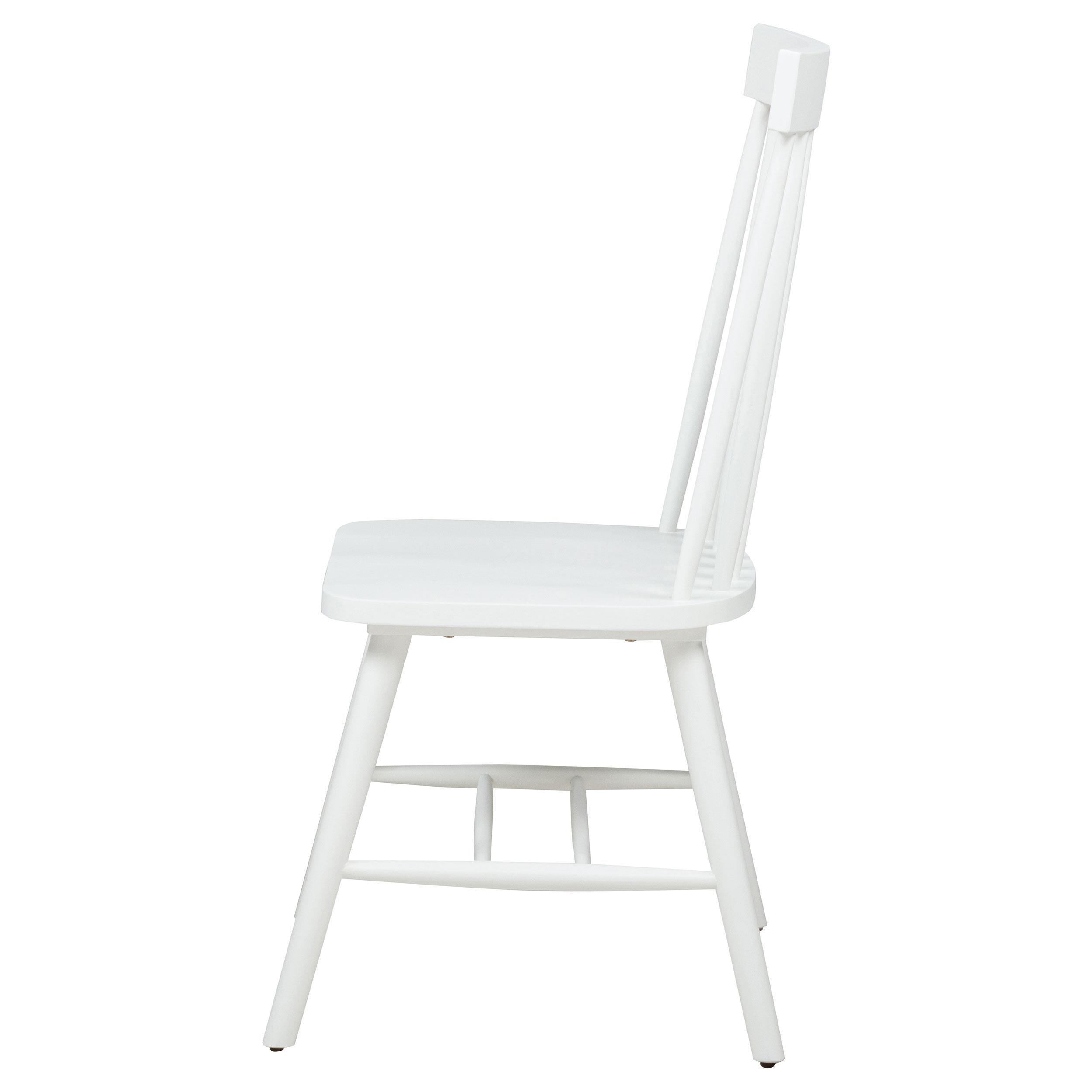 Andrews Windsor Spindle Back Dining Side Chair White - 122502WHT