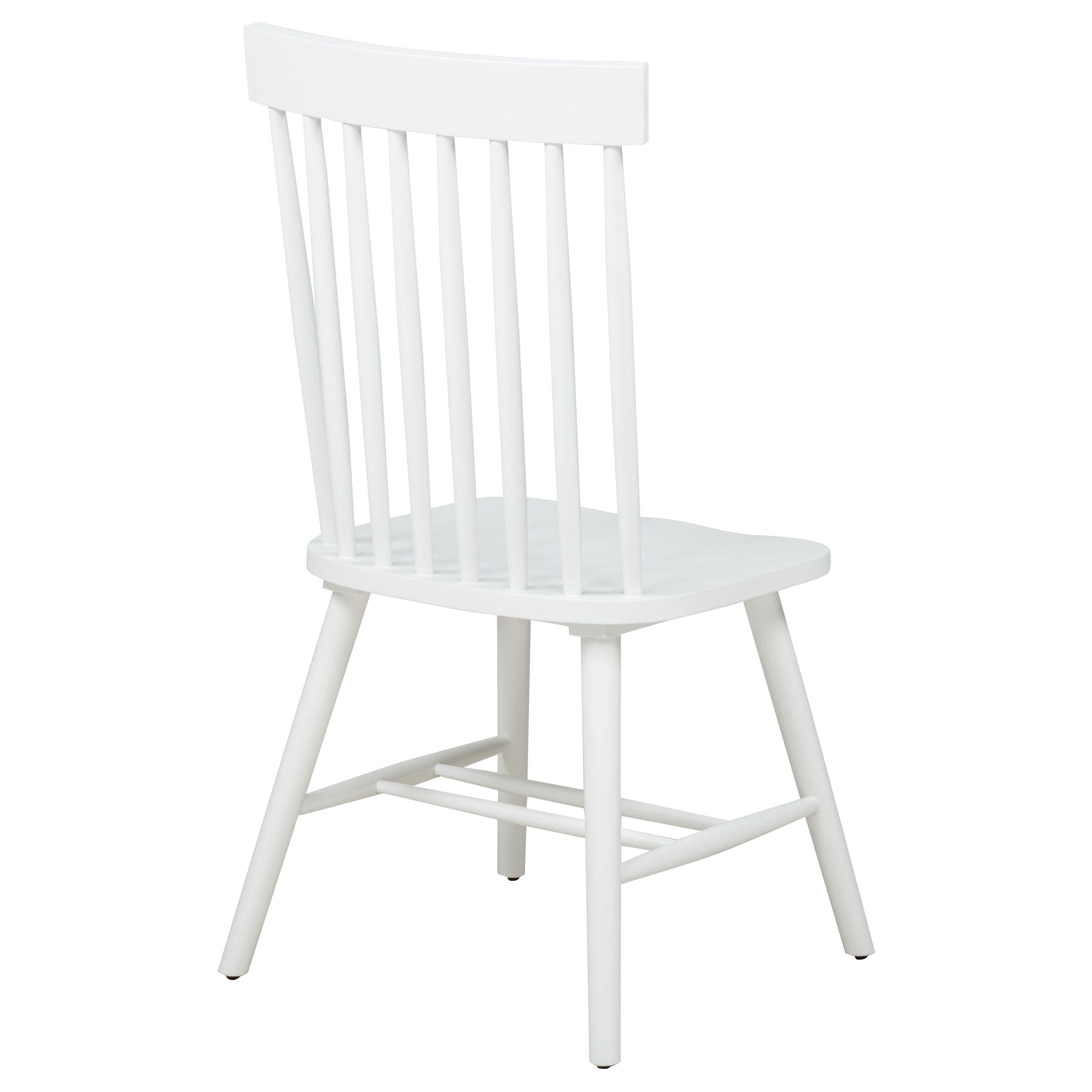 Andrews Windsor Spindle Back Dining Side Chair White - 122502WHT