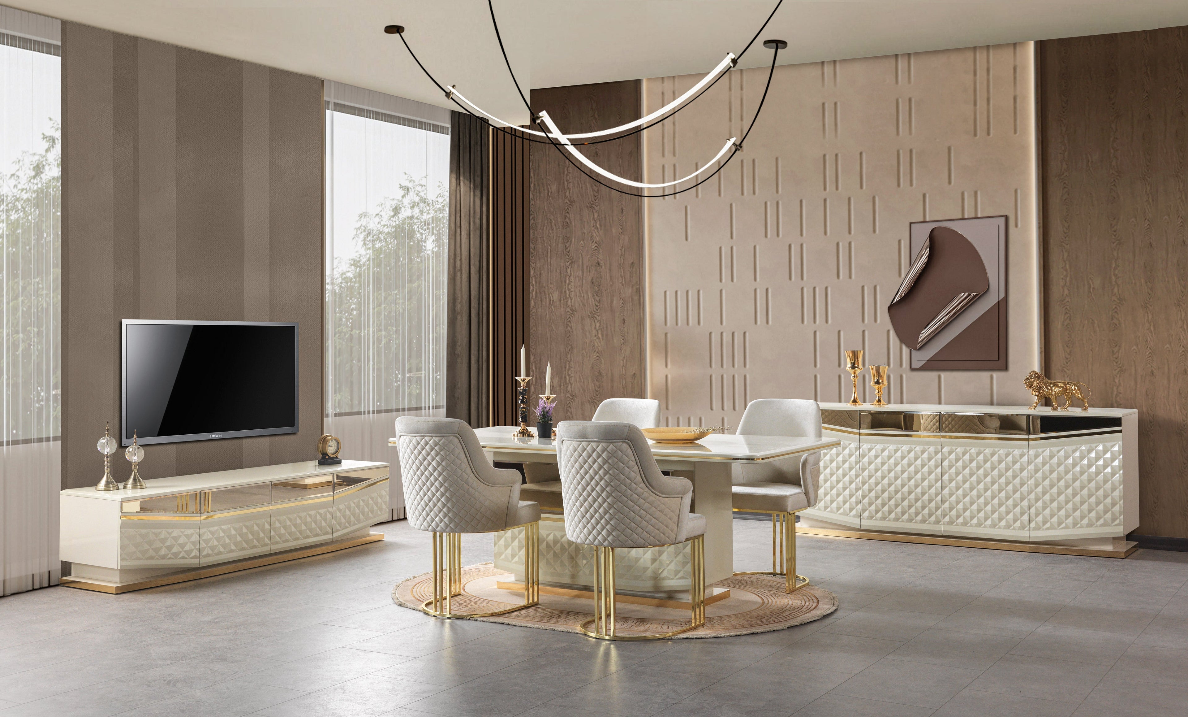 Anica Ivory Tv Stand - ANICAIV-TV