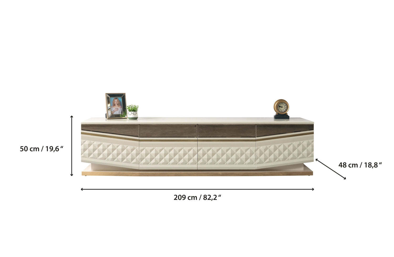 Anica Ivory Tv Stand - ANICAIV-TV