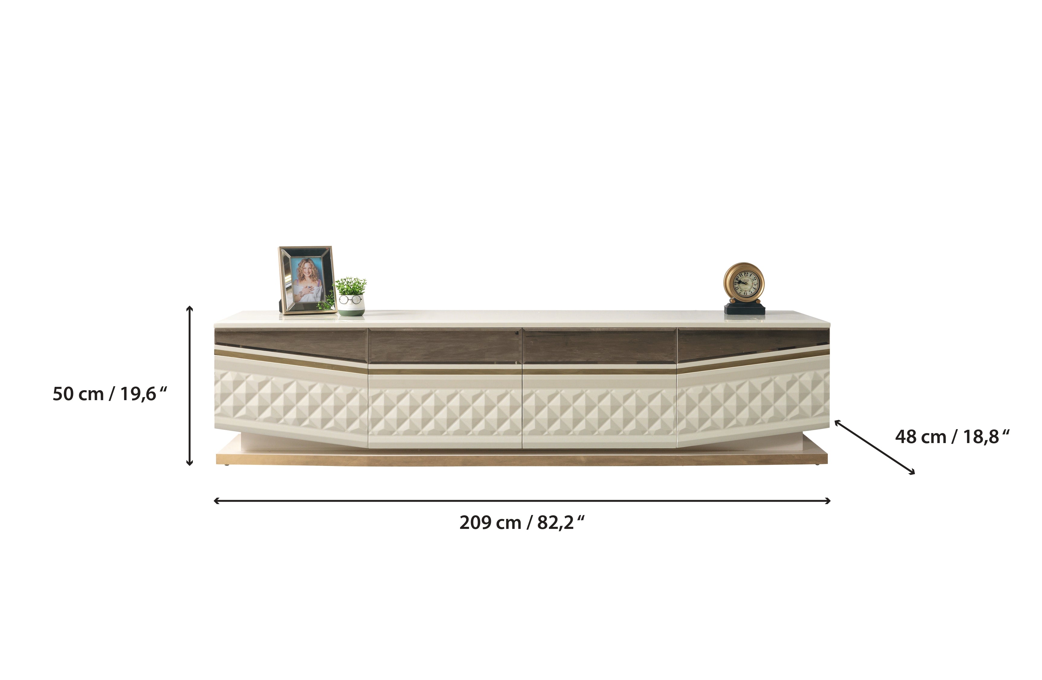 Anica Ivory Tv Stand - ANICAIV-TV