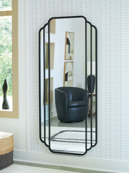Antigone Black Floor Mirror - A8010434