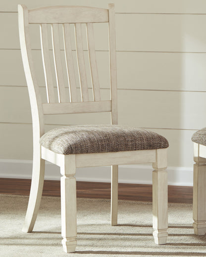 Antique White Bolanburg Dining Table and 6 Chairs with Storage - PKG013292