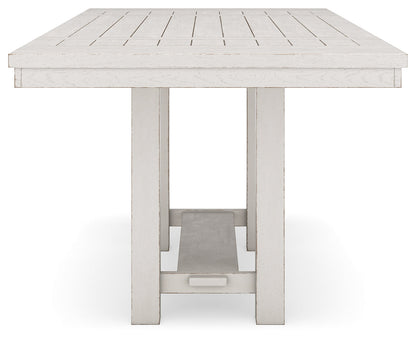 Antique White Robbinsdale Counter Height Dining Table and 6 Barstools - PKG016724